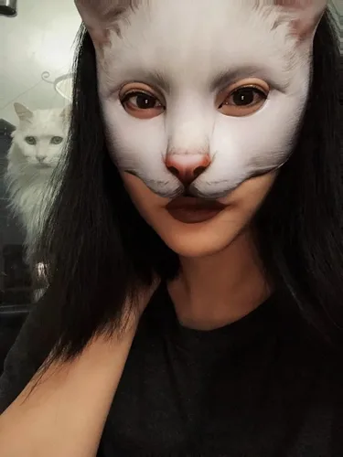Miniatura 6 de 1 máscara de gato realista de Halloween, máscara de gato para Halloween, Navidad, Pascua, accesorio de fiesta de disfraces
