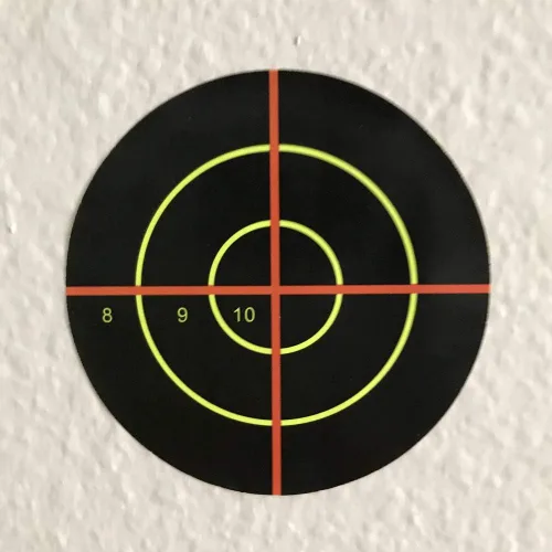 Miniatura 3 de Pegatinas de papel reactivo de 3 pulgadas para disparar, 250 rollos autoadhesivos para pistola BB, pistola de pellets, Airsoft, pistola, práctica