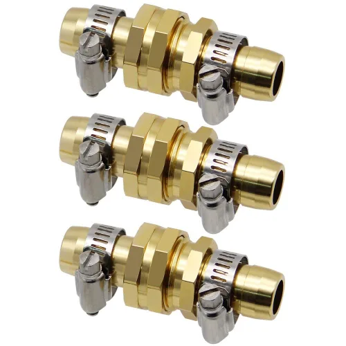 Miniatura 6 de Twinkle Star Conector de reparación de manguera de jardín con abrazaderas, kit de reparación de manguera de jardín macho y hembra, apto
