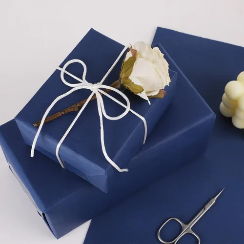 Miniatura 23 de Vanhench Papel de regalo negro de 36" x 1500" (125 pies), rollo de papel kraft de color sólido para tablón de anuncios, construcción de pósteres