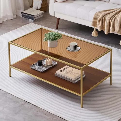 Miniatura 11 de LumFurn Mesa auxiliar ovalada de cristal, diseño moderno de mediados de siglo, 43 pulgadas de largo x 21 pulgadas de ancho x 17 pulgadas de alto