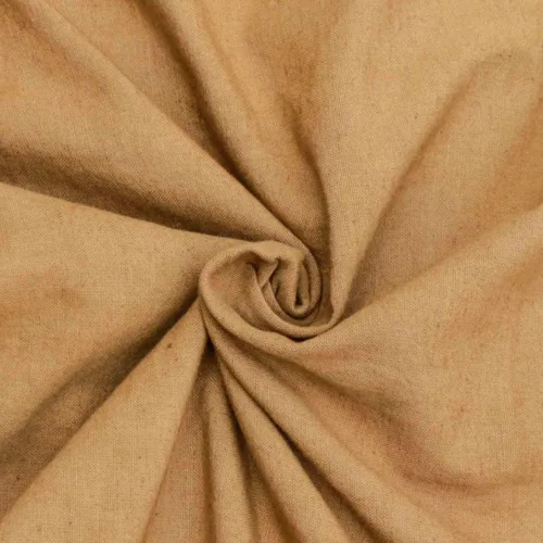 Miniatura 2 de Fabric Mart Direct Tela de lino 100% algodón beige por el patio, 1 yarda 42 pulgadas de ancho de color sólido tela de algodón beige, tapicería