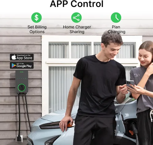 Miniatura 6 de Autel Cargador EV Nivel 2 40 Amperios Hogar Inteligente AI para Vehículo Eléctrico (EV) con Wi-Fi y Bluetooth, EVSE con Funda Integrada y Cable