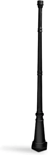 Miniatura 4 de Gama Sonic Poste de lámpara universal para exteriores para luces solares, poste de aluminio fundido de bronce envejecido de 60 pulgadas con ancla EZ