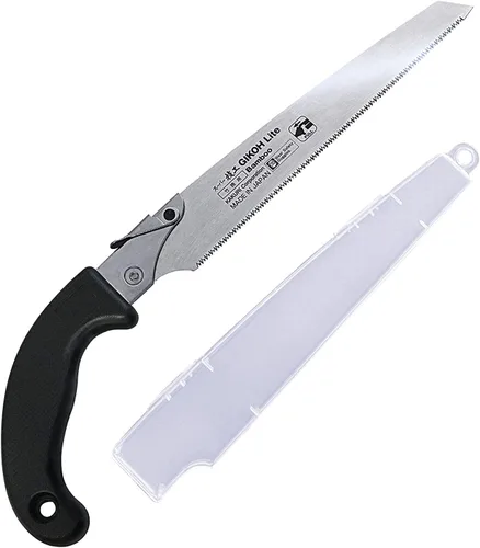 Miniatura 10 de KAKURI Sierra de mano japonesa [carpintería] Sierra de tracción japonesa de 8-1/4 pulgadas con cubierta de cuchilla, fabricada en Japón