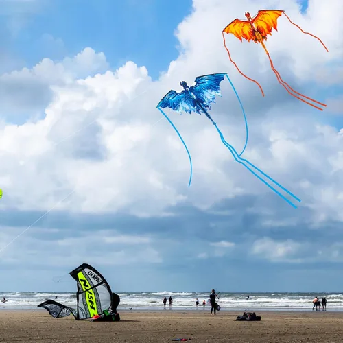 Miniatura 8 de Cometa de dragón para adultos, regalos para Pascua, cometas para niños de 4 a 8 a 12 años, fácil de volar, cometa para principiantes, viajes a