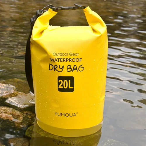 Miniatura 5 de YUMQUA Bolsas secas impermeables 5L/10L/20L/30L/40L para mujeres y hombres, bolsa seca flotante enrollable bolsa de almacenamiento impermeable