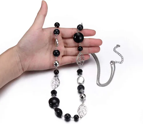 Miniatura 2 de Pearl & Club - Collar largo con cuentas para mujer