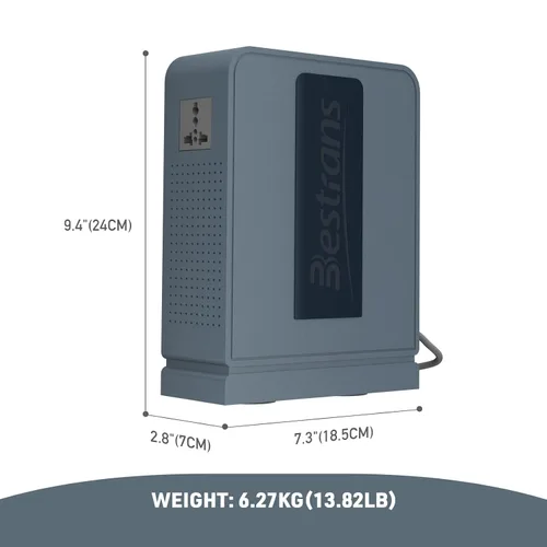 Miniatura 5 de Transformador elevador de 2000 W, convertidor de 110 V a 220 V, convertidor de voltaje resistente de 110 V-120 V a 220 V-240 V con dos tomas