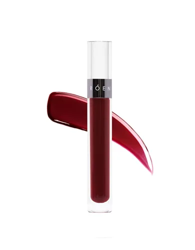 RÓEN Natural Kiss My - Bálsamo labial líquido | Vegano, libre de crueldad, maquillaje limpio (Scout - Deep Berry)