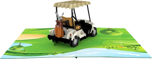 Miniatura 3 de WOWPAPERART Golf – Tarjeta de felicitación 3D desplegable para todas las ocasiones – amor, cumpleaños, jubilación, felicitaciones, gracias