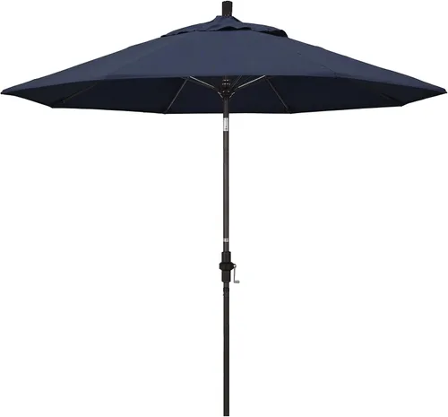 Miniatura 34 de California Umbrella GSCUF908117-5461 - Sombrilla redonda de 9 pies con poste de aluminio y varillas de fibra de vidrio para patio, 9 pies