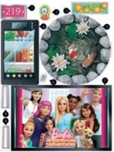 Piezas de repuesto de Barbie Dreamhouse ~ FHY73 – Incluye 9 etiquetas de repuesto para la casa de muñecas Dreamhouse Adventure