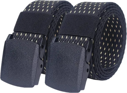 Miniatura 11 de Cinturones para hombres trenzados, cinturones para hombres y mujeres, de lona de nailon, transpirable, militar, de liberación rápida, cinturón