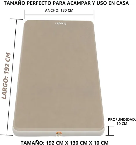 Miniatura 3 de Freein Colchoneta de dormir de 4 pulgadas, colchón inflable con soporte firme de 7 PSI, tienda portátil de inflado rápido y cama de campamento