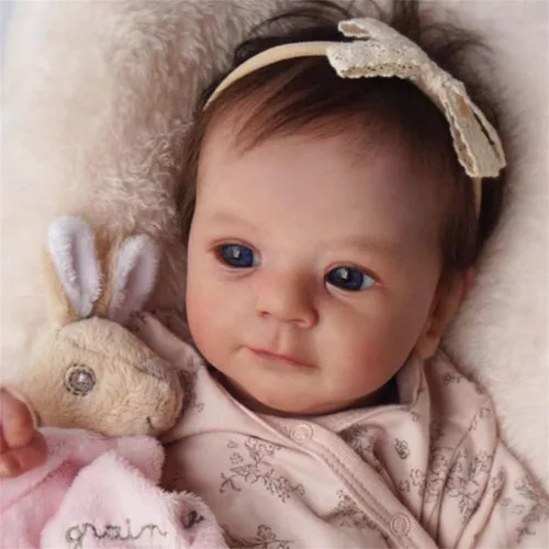 Muñecas de bebé Reborn realistas de 18 pulgadas, muñecas realistas de niña recién nacida con cuerpo posable, suave y pesado, muñeca de bebé de