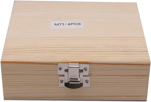 Miniatura 2 de Juego de 4 vasos de estímulo de madera MT1 con 2 puntas de repuesto adicionales, kit de herramientas de carpintería MT1 para torno de madera