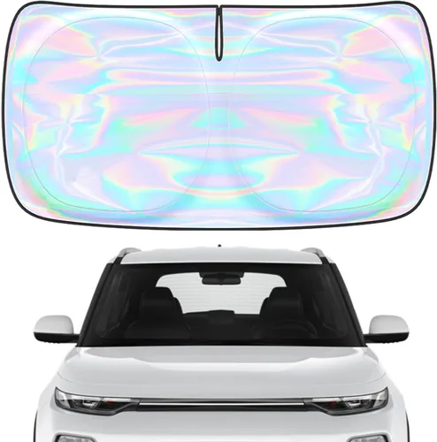 Miniatura 85 de Parasol para parabrisas Rivian R1S R1T 2022-2026 – Parasol compatible con Rivian R1S R1T plegable para ventana delantera, protector de visera solar