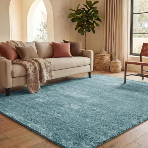 Miniatura 242 de SAFAVIEH Accent Rug 2'x3' - Milan Shag Collection - Modern Design, Dark Beige, Ultra Plush Thick Pile, Ideal for Bedroom, Nursery, Living Room