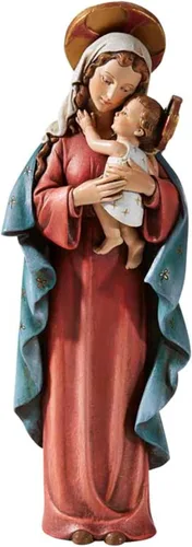 Miniatura 9 de Avalon Gallery Figuras inspiradas en Hummel pintadas a mano, figura católica tallada, 8 pulgadas, Divine Mercy Divina Misericordia