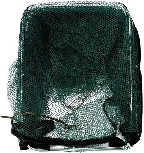 Miniatura 4 de Trampa de red de pesca plegable automática para cangrejos, minnow, Crawdad, langosta, camarones, material de nailon altamente duradero (6 agujeros)