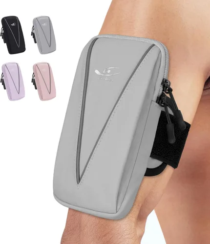 Miniatura 7 de HiRui Soporte para teléfono celular y bolsa de muñeca para teléfono, brazalete deportivo para correr para gimnasio y ciclismo, compatible con iPhone