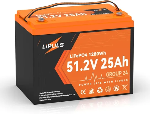 Miniatura 11 de Batería de litio LiFePO4 de 12.8 V 100 Ah, batería de litio del grupo 24, 15000 ciclos, celdas cilíndricas integradas de grado A+ y BMS de 100 A
