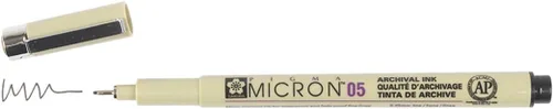 Miniatura 2 de Sakura Pigma Micron 05 Fineliner, ancho de línea de 0.45 mm, paquete de 2 (negro)