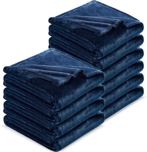 Miniatura 38 de Dreamnine Manta extrasuave, vellón de felpa, silla, sofá, 50 x 60 pulgadas, franela de terciopelo, ligera, mullida, microfelpa, decorativa, cálida