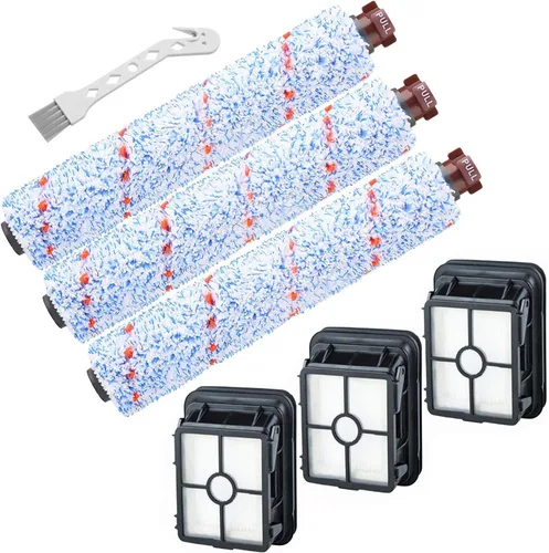 Miniatura 6 de Smilyan Piezas de repuesto para aspiradora Bissell CrossWave Pet Pro 2306A y CrossWave 1785 Series, 2 paquetes de rollos de cepillo multisuperficie