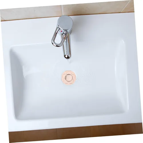 Miniatura 8 de Uonlytech Tapón universal para lavabo de drenaje de presión de drenaje de oro rosa para baño, lavabo