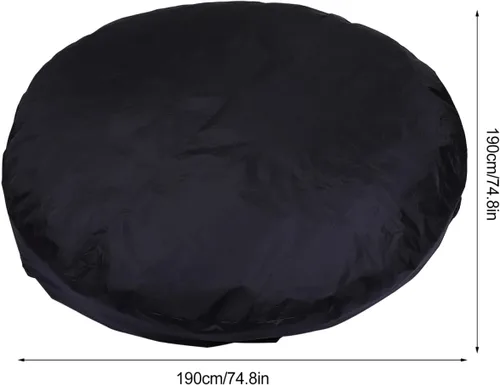 Miniatura 3 de DOITOOL Cubierta redonda para bañera de hidromasaje, impermeable, cubierta de spa para exteriores, protector redondo de 75 pulgadas para piscinas