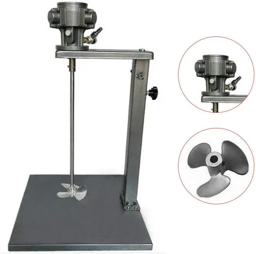 Miniatura 2 de Mezclador neumático de 5 galones, mezclador de pintura de 1/4 HP, herramienta de mezcla de pintura de agitador de aire, máquina de agitación