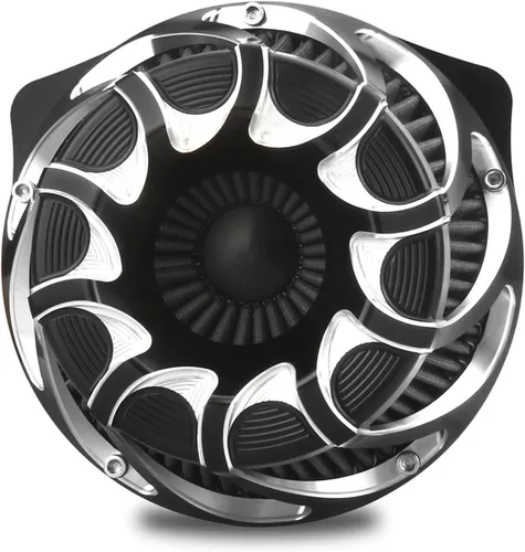 Miniatura 15 de Para filtro limpiador de aire Harley Touring Street Glide Road King Electra Tri Trike Dyna Sportster XL 883 1200 Softail toma de aire