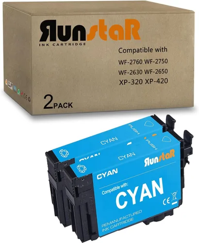 Miniatura 9 de Run Star Paquete de 2 cartuchos de tinta negra remanufacturados para Epson 220XL T220XL T220XL120 para impresora Epson Workforce WF-2760 2750 2660