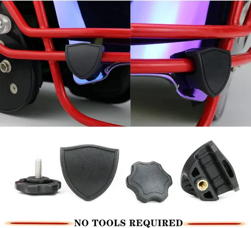 Miniatura 4 de Visera de fútbol para casco de fútbol, resistente a los arañazos, bloqueo UV, visera de protección facial para jóvenes y adultos Transparente