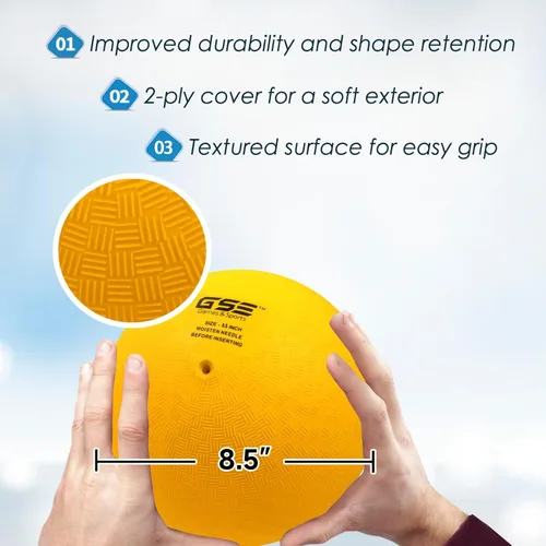 Miniatura 2 de GSE Games & Sports Expert Pelotas inflables para parque infantil, kickball, pelota de Dodge con rebote, balonmano. Ideal para 4 juegos de pelota