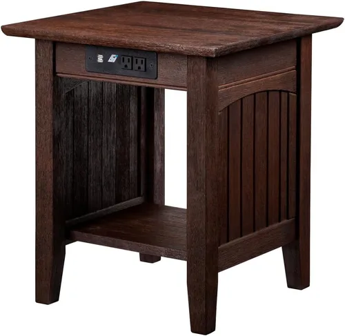 Miniatura 10 de Mesa Atlantic Furniture AH13312 Nantucket, mesa auxiliar, Madera, Driftwood