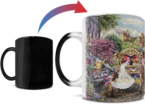 Miniatura 2 de Morphing Mugs Disney – Cenicienta Happily Ever After – Thomas Kinkade Studios – Una taza de cerámica que cambia de color de 11 onzas – Imagen