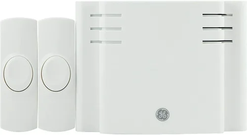 Miniatura 7 de GE Kit de Timbre Inalámbrico, Receptor que Funciona con Batería, 1 Timbre de Puerta con Botón Pulsador, 2 Melodías, 4 Niveles de Volumen campanilla