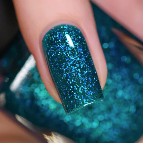 Miniatura 2 de ILNP Good Mornings - Esmalte de uñas holográfico verde azulado radiante