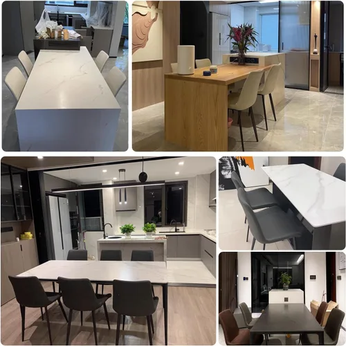 Miniatura 8 de seonyou Juego de 4 sillas de comedor de piel sintética negra para cocina, comedor, cómoda silla moderna de mediados de siglo con patas de metal