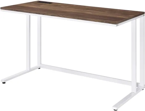 Miniatura 8 de Acme Tyrese Escritorio rectangular de madera con puerto USB en nogal y negro