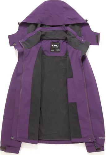 Miniatura 3 de Chaqueta de lluvia Diamond Candy para mujer con diseño para senderismo impermeable y ligera con capucha