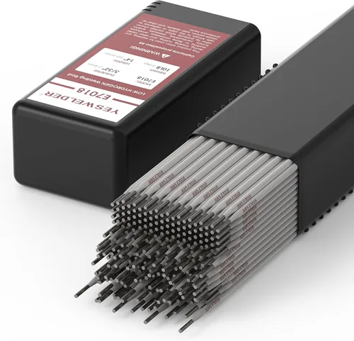 YESWELDER E7018 3/32'' 10LB Electrodos de Varilla de Soldadura de Bajo Hidrógeno de Acero al Carbono