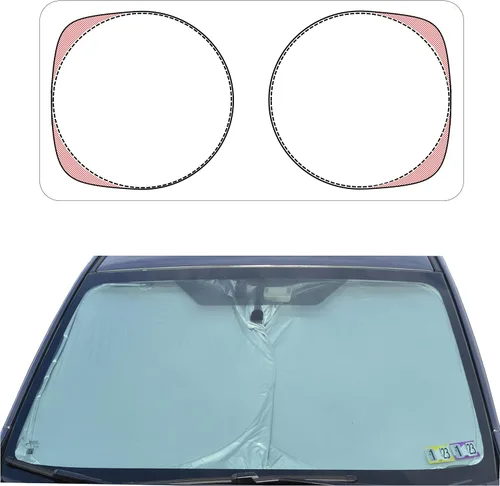 Parasol patentado A1+260T para parabrisas de coche, parasol para ventana delantera, parasol para parabrisas, parasol para parabrisas delantero de