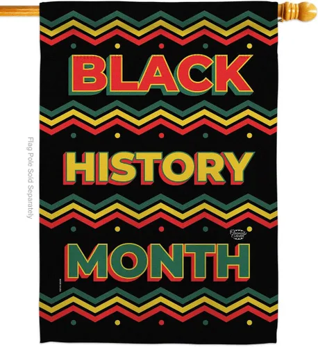 Bandera de casa del mes de la historia negra, Lives Matter BLMCelebrates African Americans Heritage - Cartel decorativo pequeño para jardín, patio,