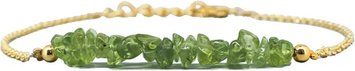 Miniatura 70 de Gempires Natural Chips Bar Bracelet, Energy Healing Crystals, Birthday, Gift for Her, Gemstone Jewelry 8 inch