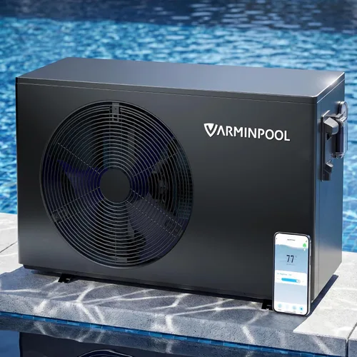 Miniatura 13 de Bomba de calor de piscina de 16000 BTU para piscinas sobre el suelo de hasta 5,400 galones, calentador eléctrico de piscina de 110 V con inversor