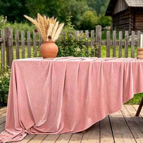 Miniatura 5 de Mantel de terciopelo, lujoso y elegante mantel rectangular de 54 pulgadas en hermoso color negro para bodas, fiestas, baby showers y eventos